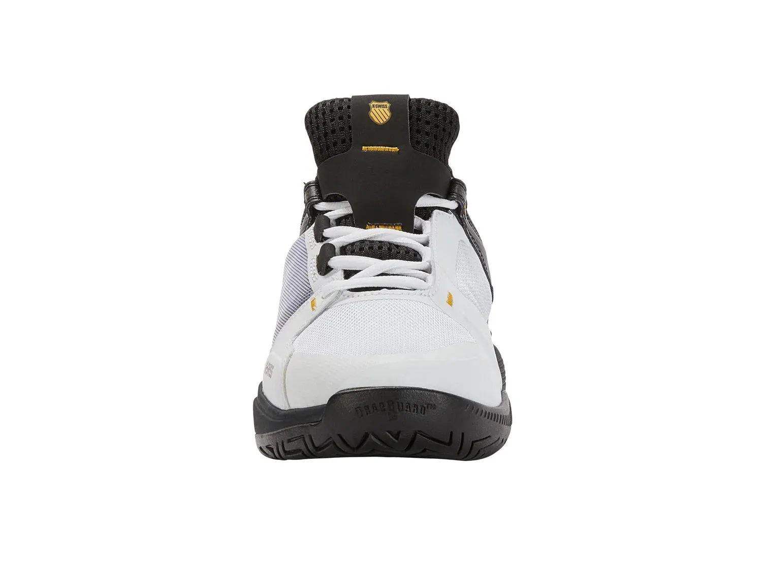 K-Swiss Men's Ultrashot Team Tennis Shoes in White/Moonless Night/Amber Yellow