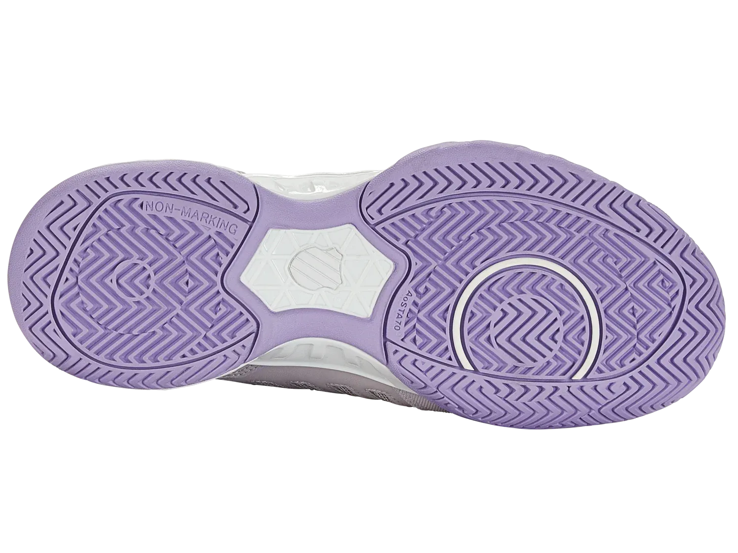 K-Swiss Women's Bigshot Light 4 Tennis Shoes in Raindrops/White/Purple Rose