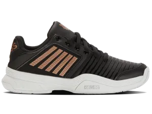 K-Swiss Women's Court Express Tennis Shoes in Black/White/Rosegold