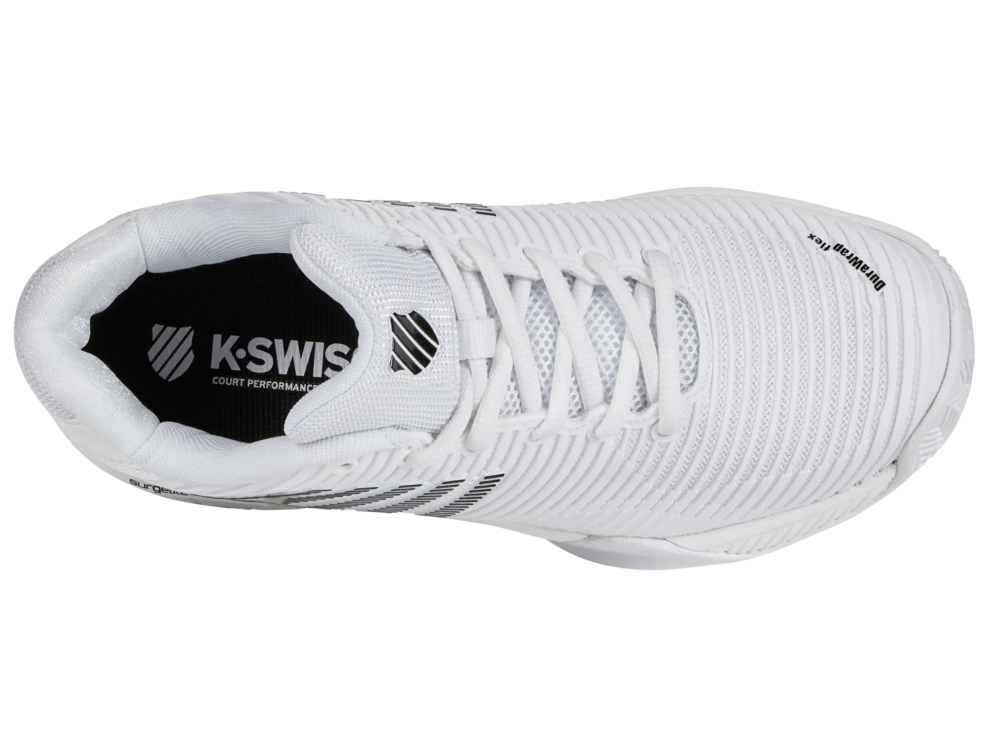 K-Swiss Women's Hypercourt Express 2 Clay HB Tennis Shoes in White/Black
