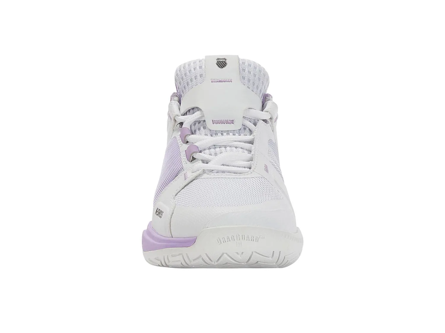 K-Swiss Women's Ultrashot Team Tennis Shoes in White/Purple Rose /Moonless Night