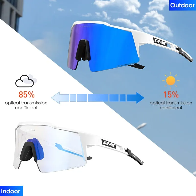 KAPVOE Photochromic Cycling Sunglasses, UV400