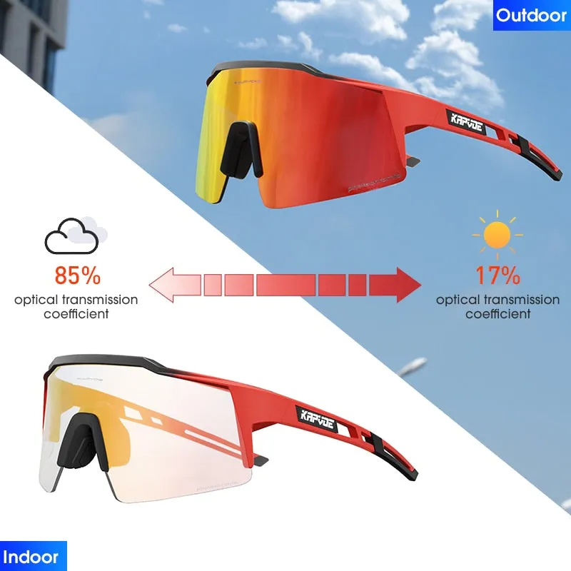 KAPVOE Photochromic Cycling Sunglasses, UV400