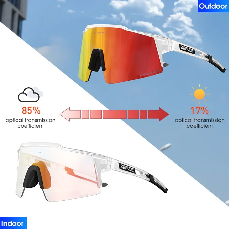 KAPVOE Photochromic Cycling Sunglasses, UV400