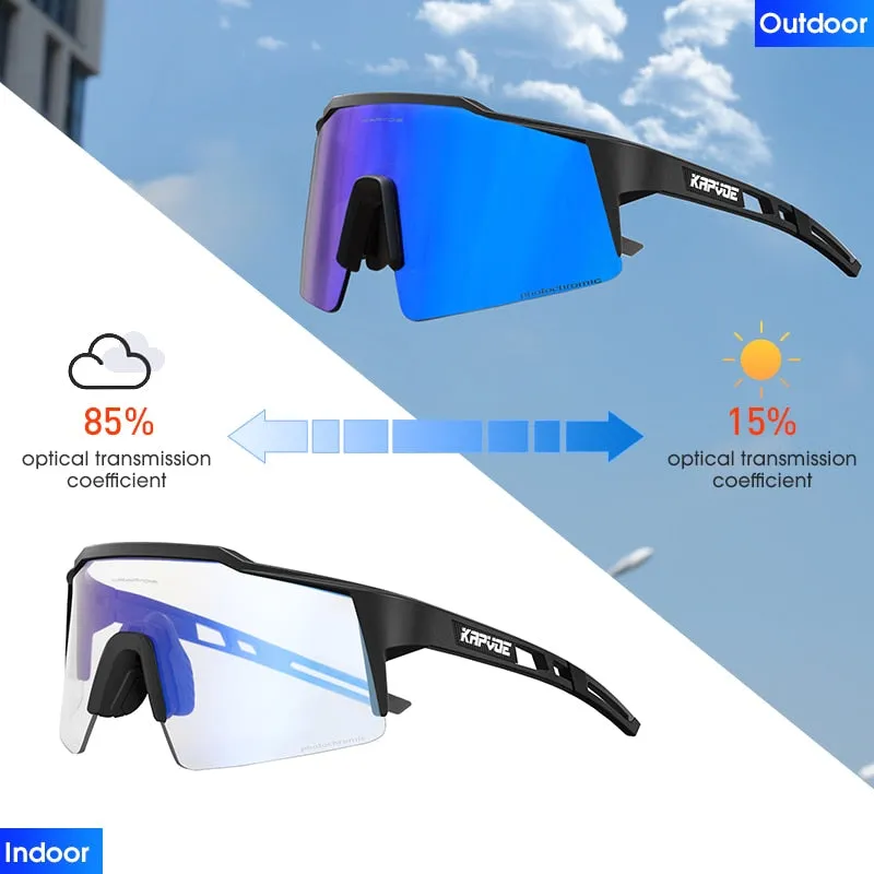 KAPVOE Photochromic Cycling Sunglasses, UV400