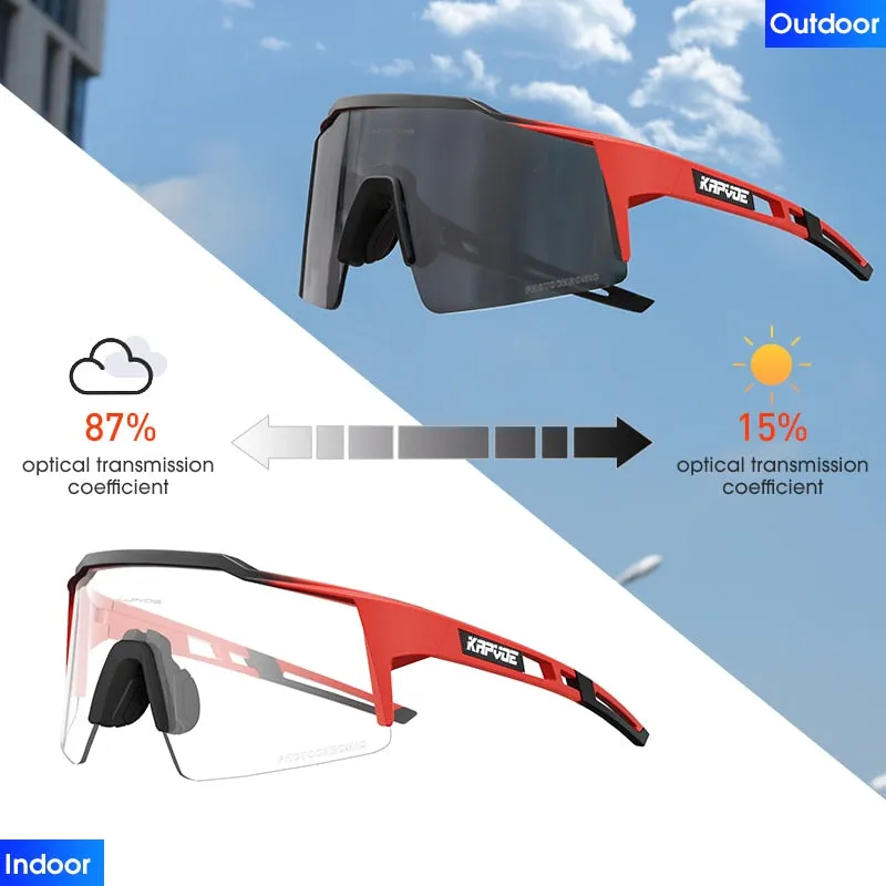 KAPVOE Photochromic Cycling Sunglasses, UV400