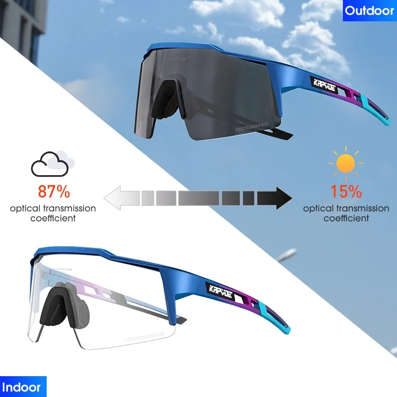KAPVOE Photochromic Cycling Sunglasses, UV400