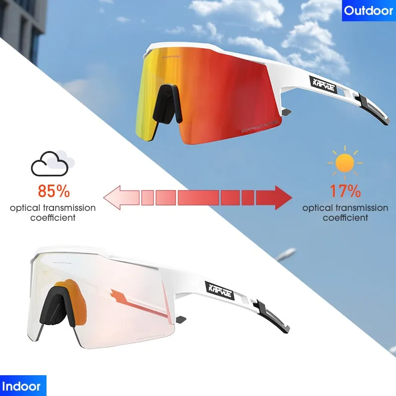 KAPVOE Photochromic Cycling Sunglasses, UV400
