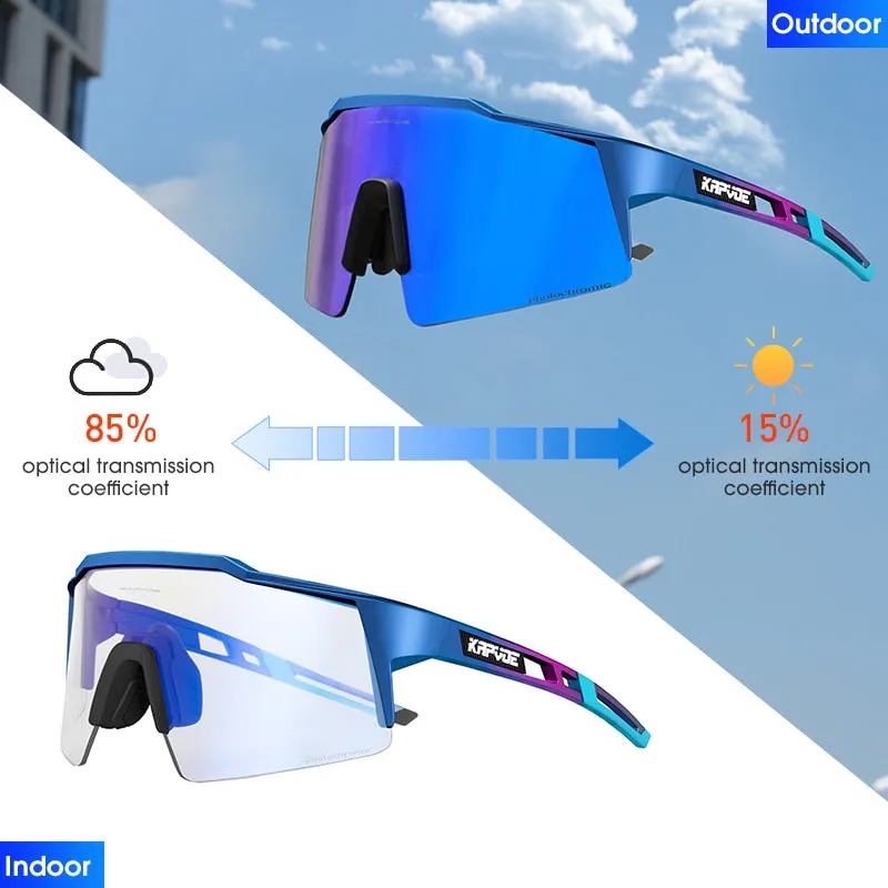 KAPVOE Photochromic Cycling Sunglasses, UV400