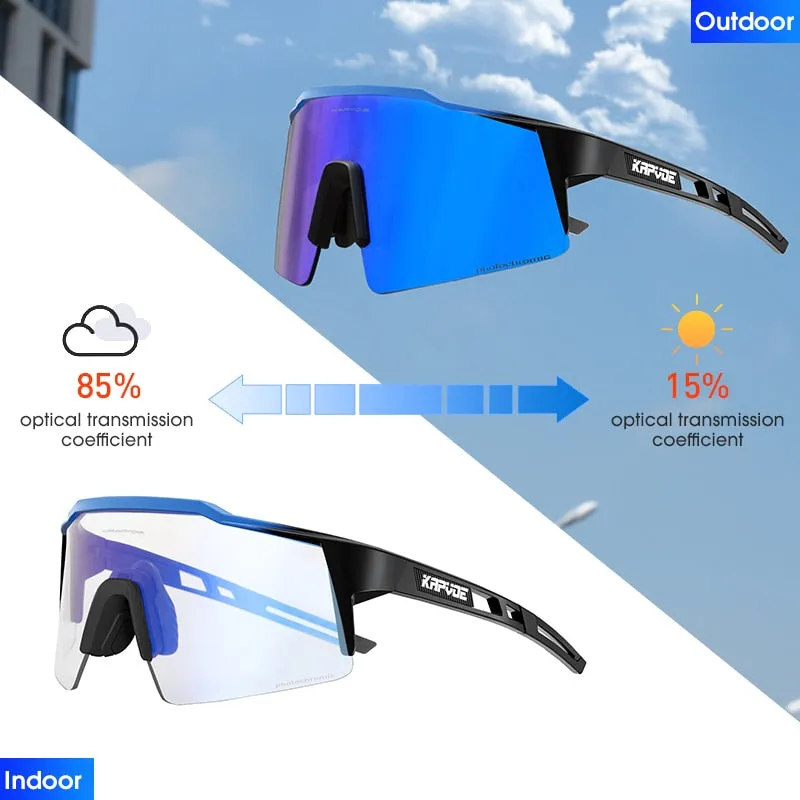 KAPVOE Photochromic Cycling Sunglasses, UV400