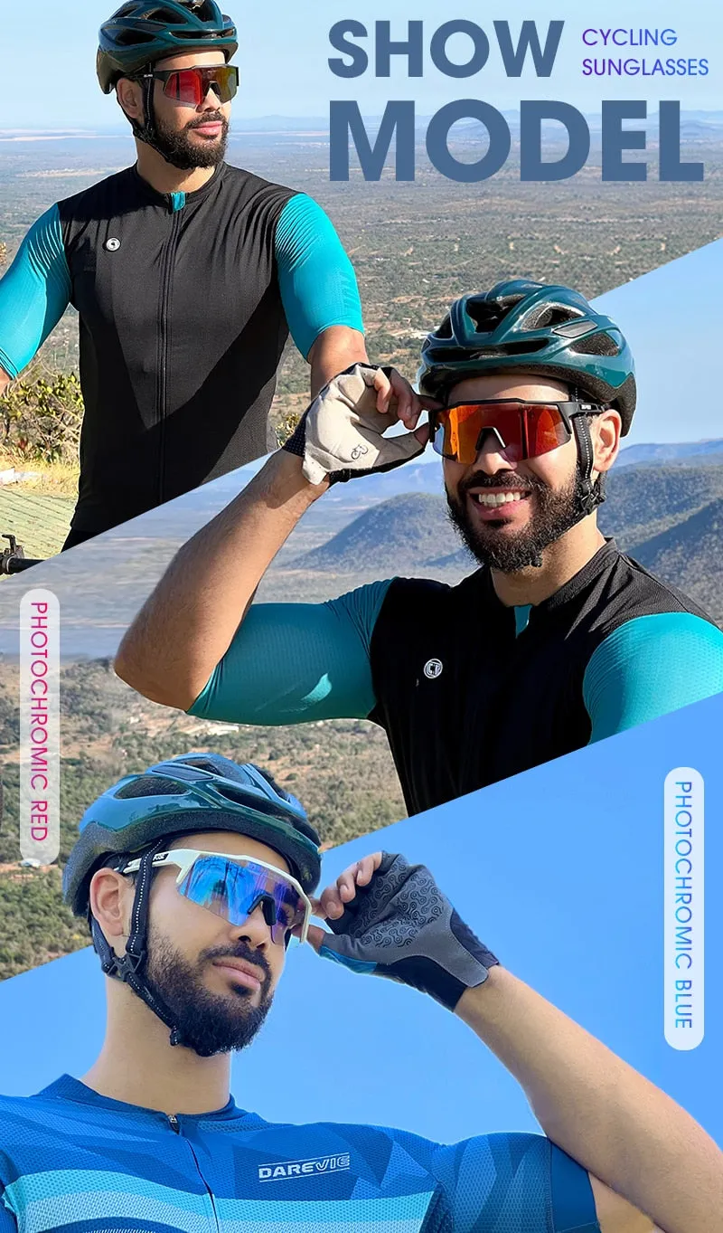 KAPVOE Photochromic Cycling Sunglasses, UV400