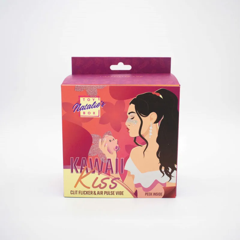 Kawaii Kiss  Flicker and Air Pulse Stimulator  - Pink