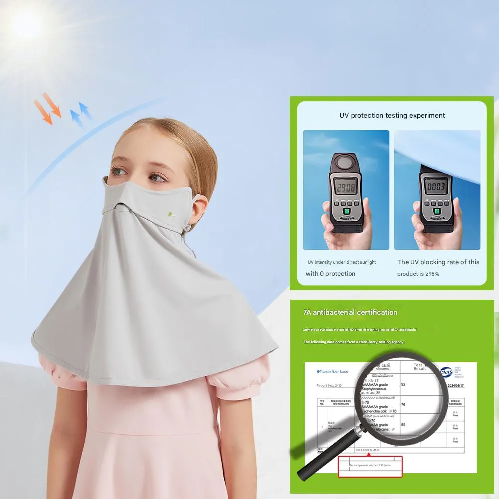Kids  Antibacterial Sun Protection UV Face Mask