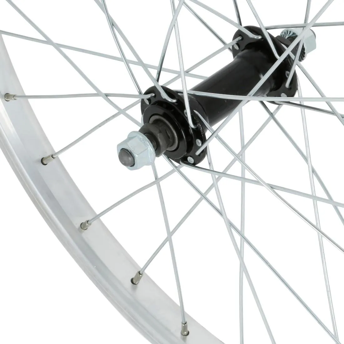 Kids' Bike Wheel 20" Front Single Wall Rim - Silver