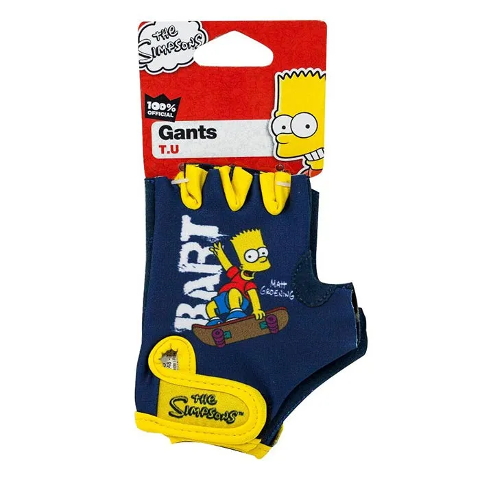 Kids Cycling Gloves Bart Simpson