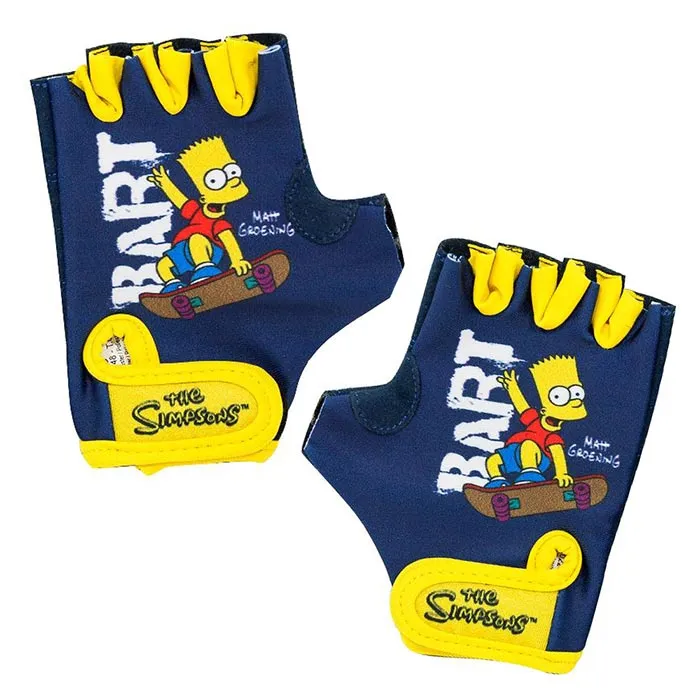 Kids Cycling Gloves Bart Simpson