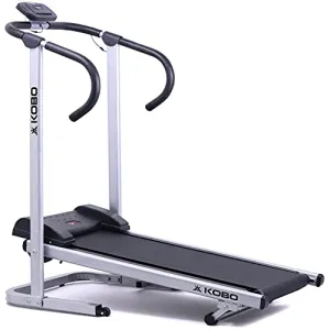 Kobo Manual Treadmill for Home Cardio Weight Loss Gym Workout - Free DIY Installation Support - Black