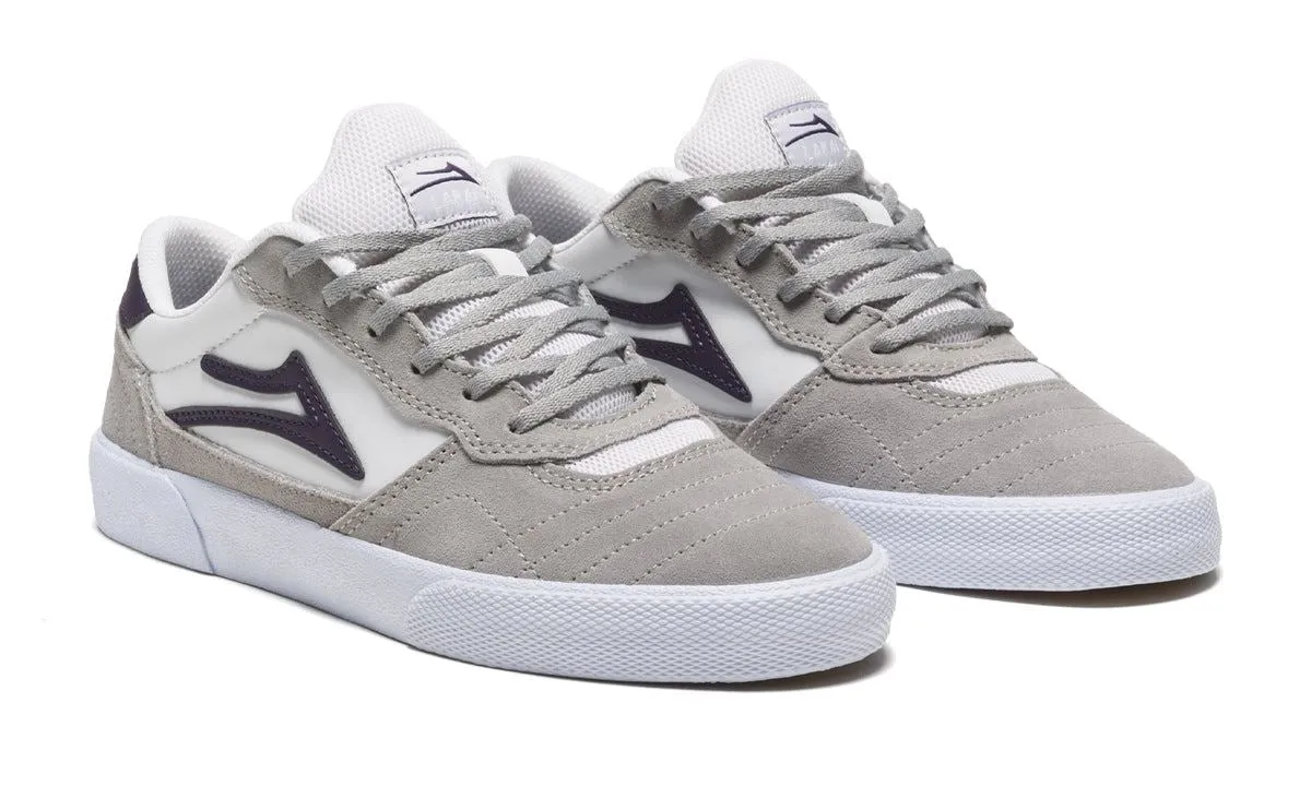 Lakai Cambridge Skate Shoes - Light Grey / White
