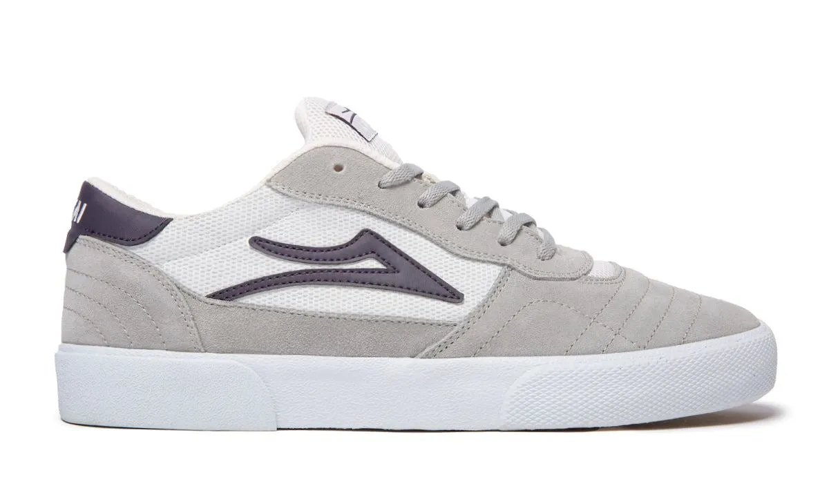 Lakai Cambridge Skate Shoes - Light Grey / White