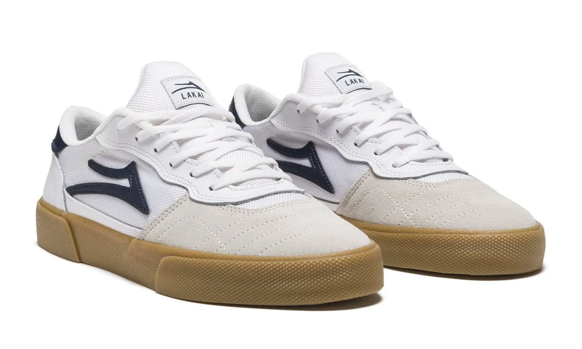 Lakai Cambridge White Navy Suede Skate Shoes