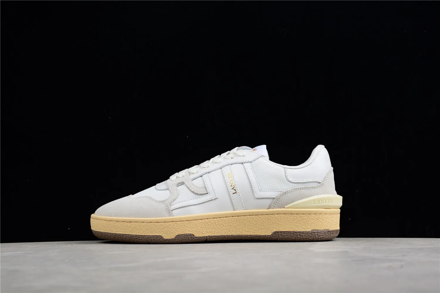 Lanvin Mesh and Suede Sneakers