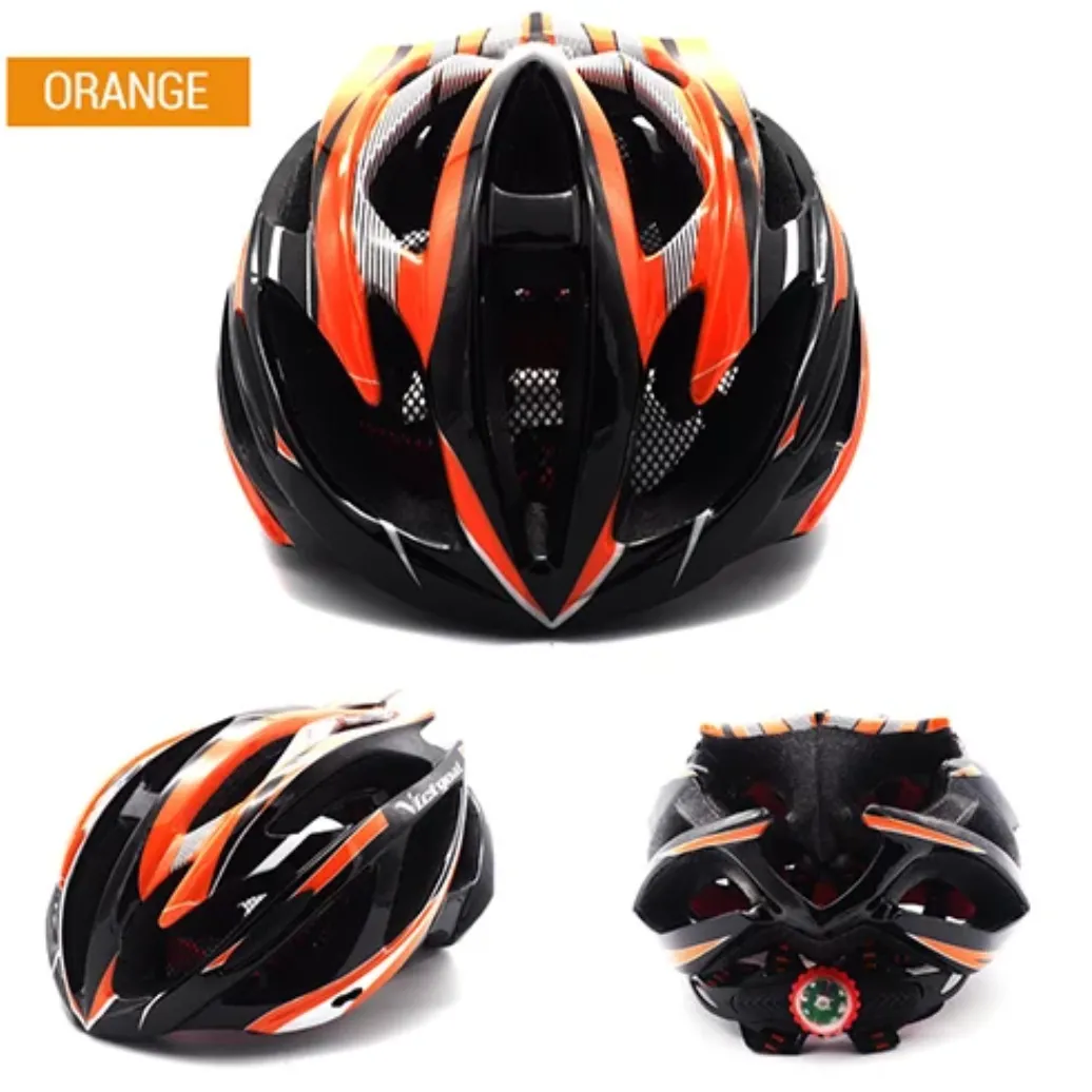 Lightweight Cycling Protective Helmet   Integrated Safety Warning Led