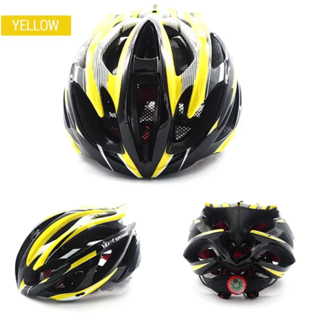 Lightweight Cycling Protective Helmet   Integrated Safety Warning Led