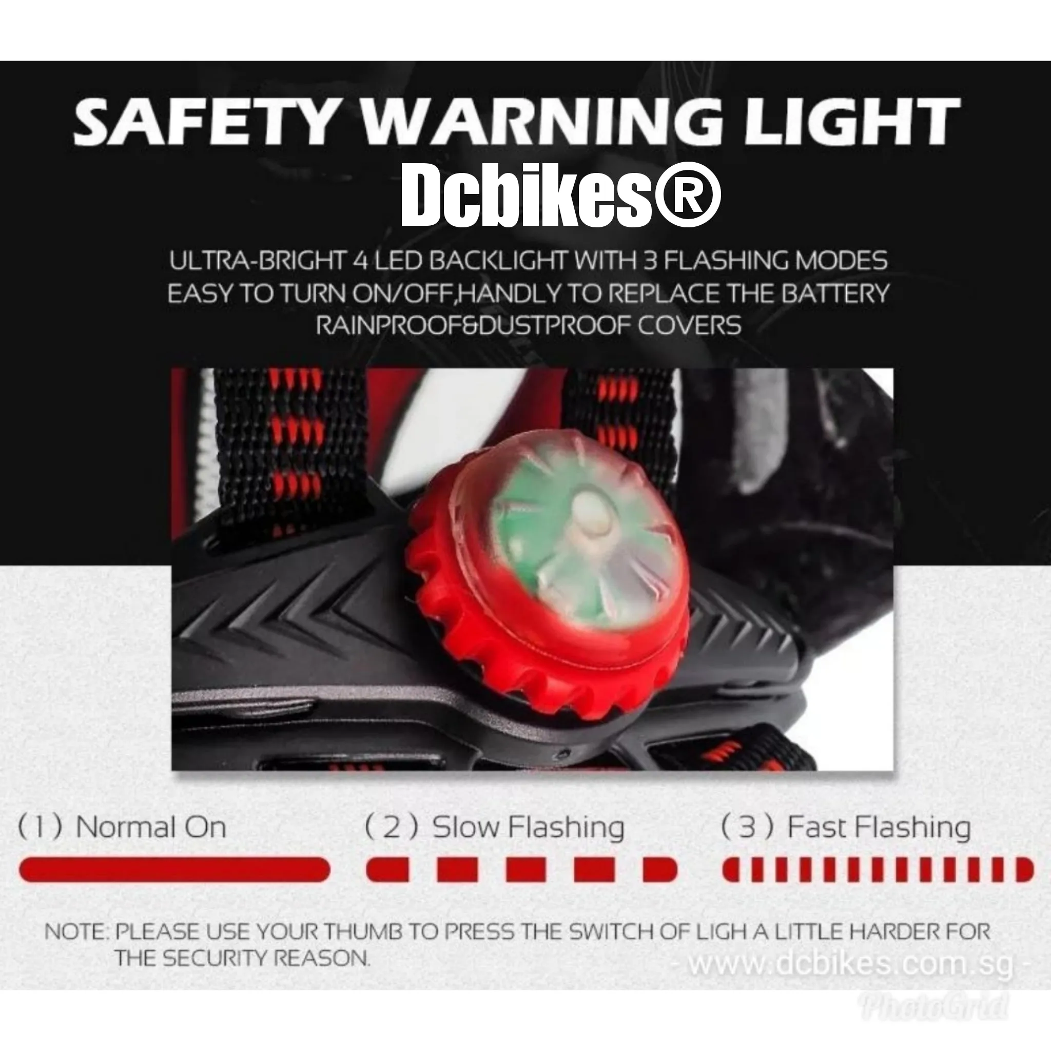 Lightweight Cycling Protective Helmet   Integrated Safety Warning Led
