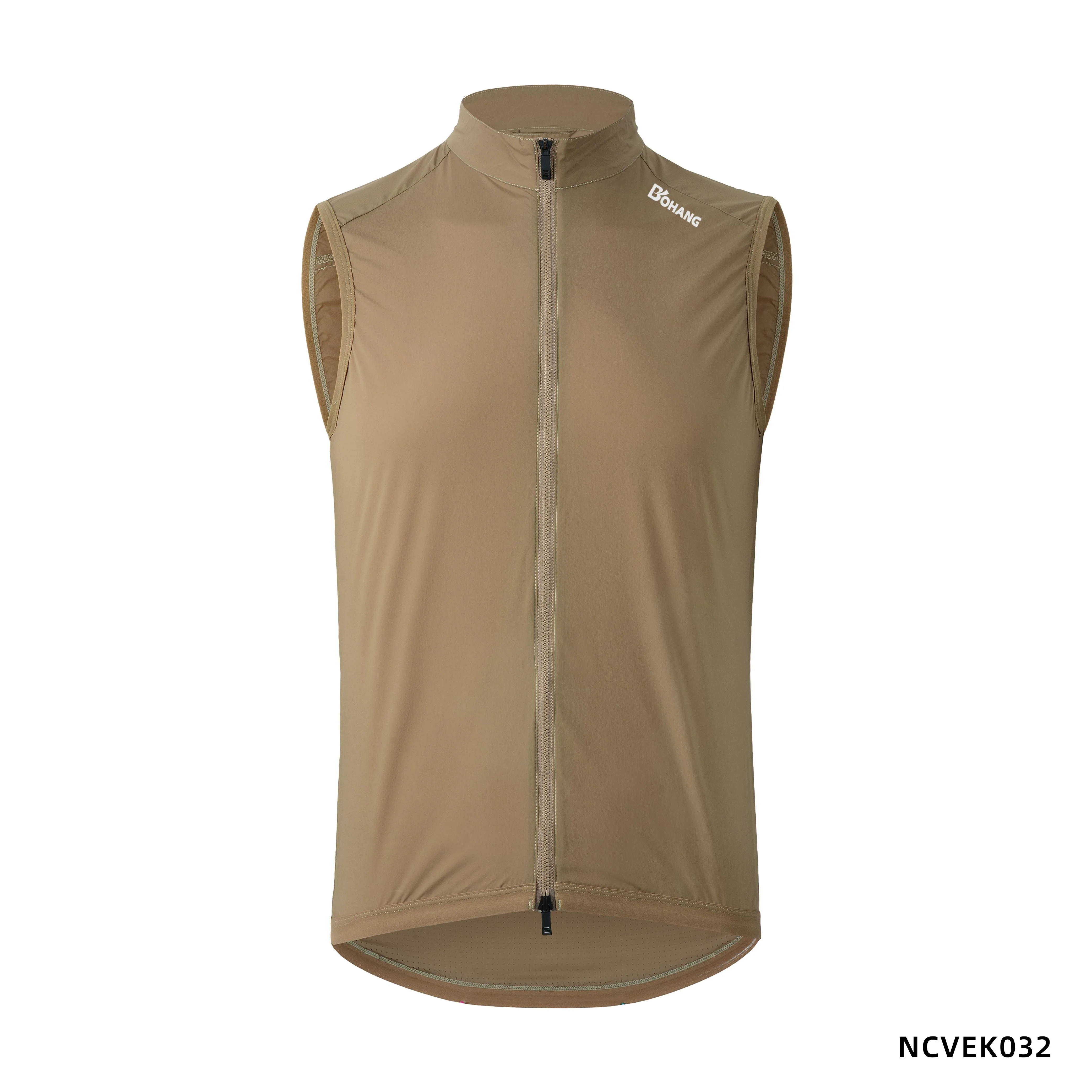 LIGHTWEIGHT WIND VEST Men'S PACKABLE GILET  NCVEK032 Brown