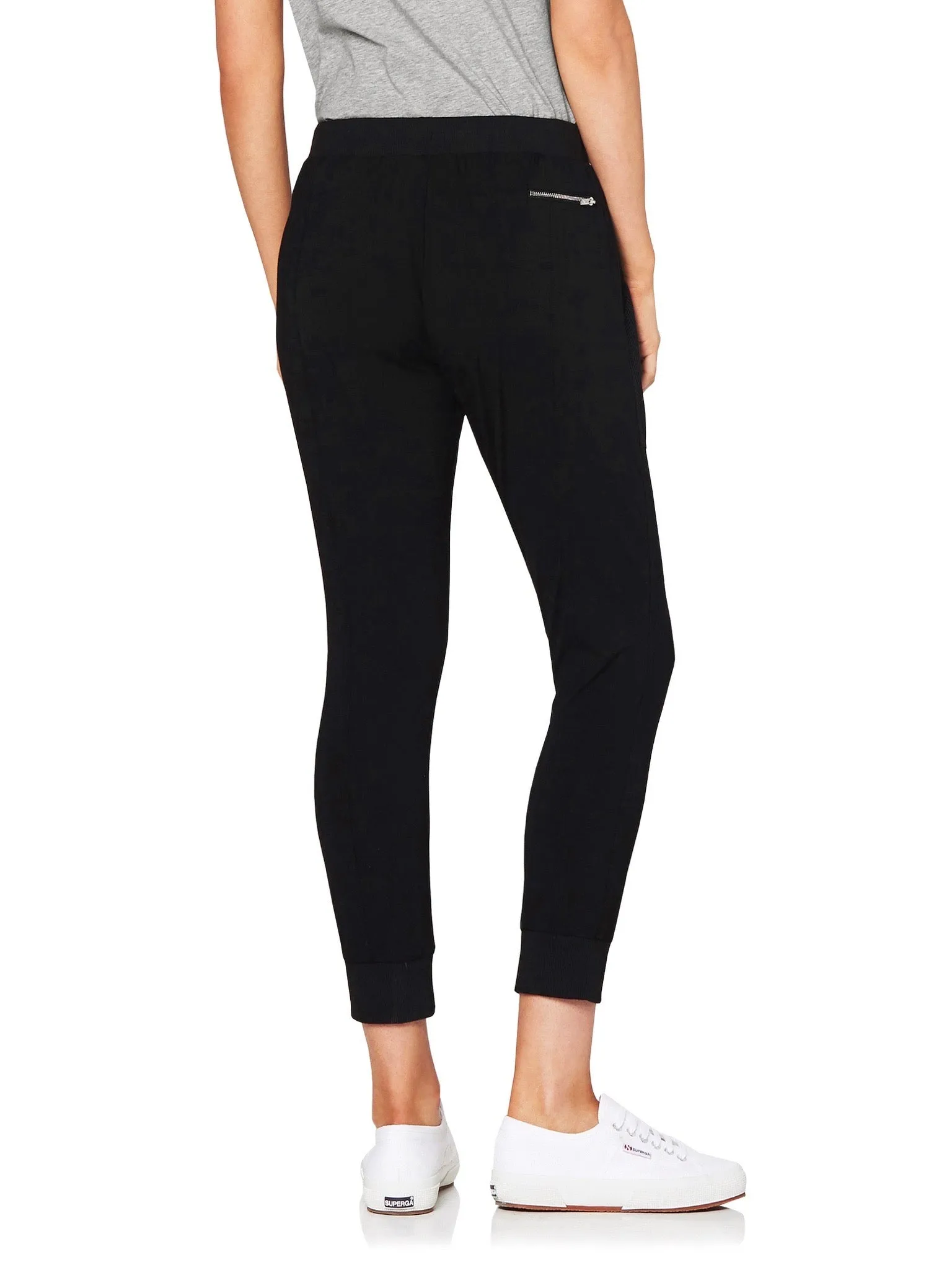 LILLY 3/4 MESH POCKET PANT - BLACK