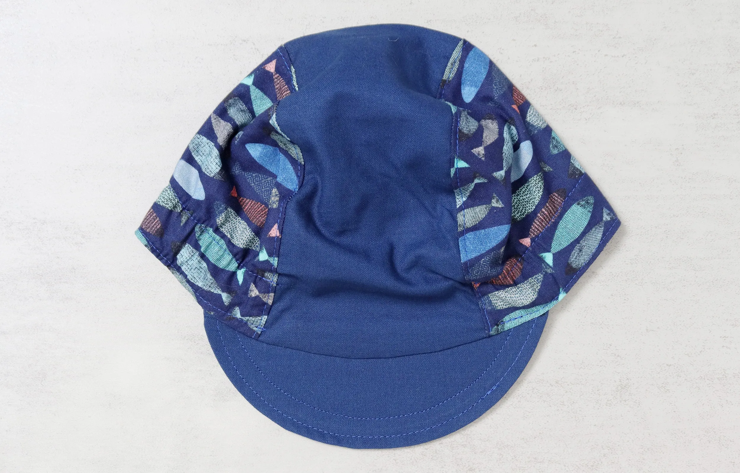 Little Blue Fishes Cycling Cap