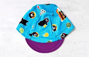 Little Kumamon Bear Purple Brim Cycling Cap