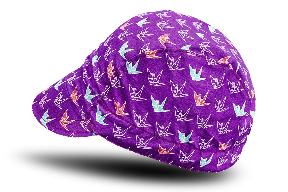 Little Origami Purple Cycling Cap