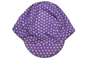 Little Purple Sashiko Star Cycling Cap