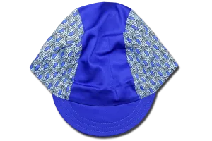 Little Retro Blue Cycling Cap