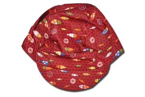 Little Sakana Maroon Cycling Cap