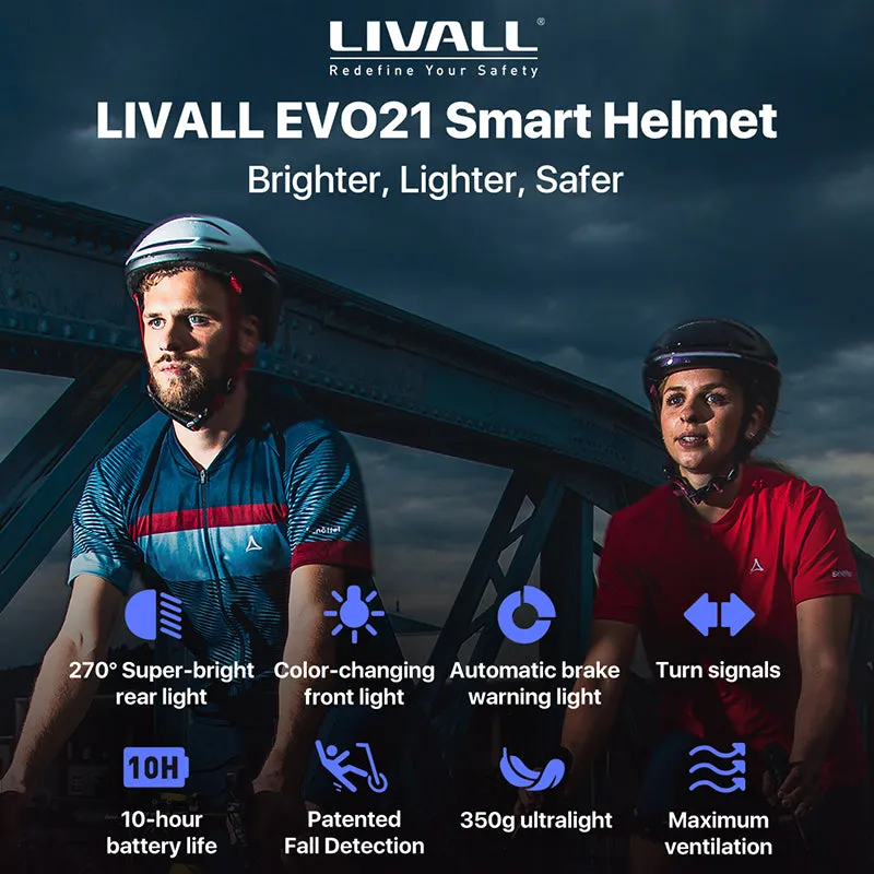 LIVALL EVO21 Smart Cycling Helmet - Snow