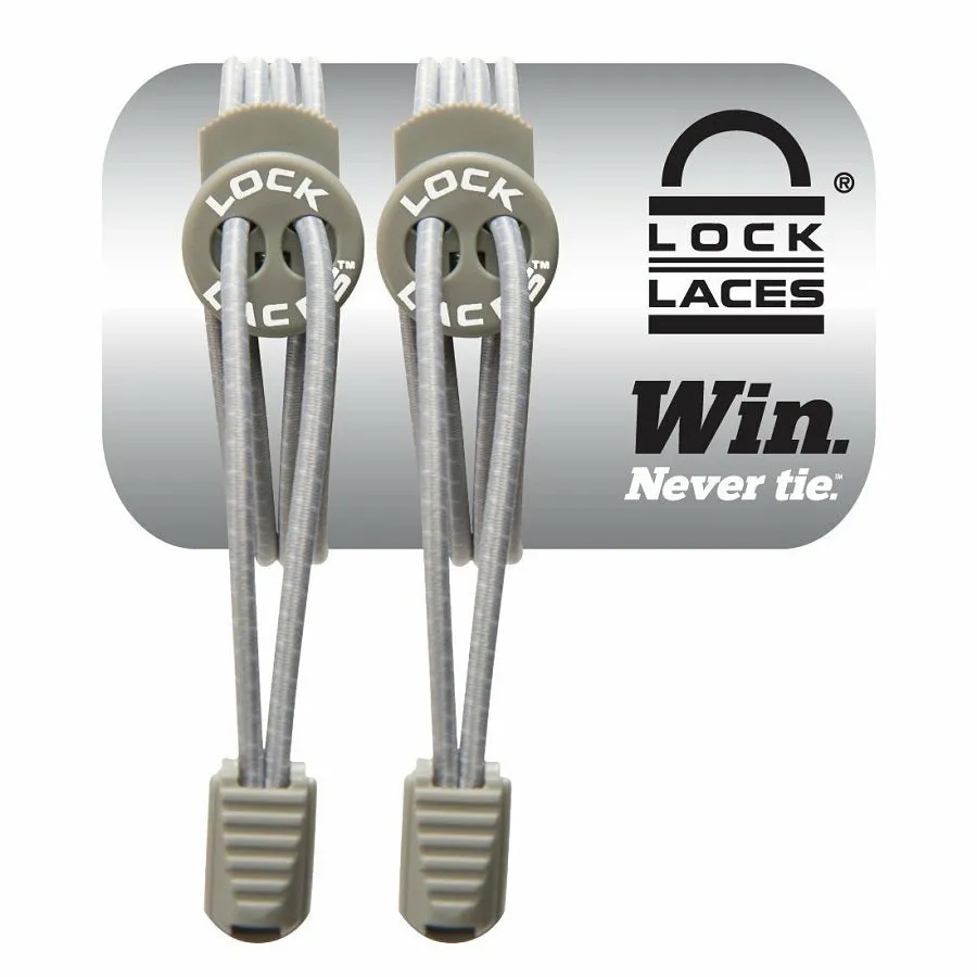 Lock Laces - cool grey
