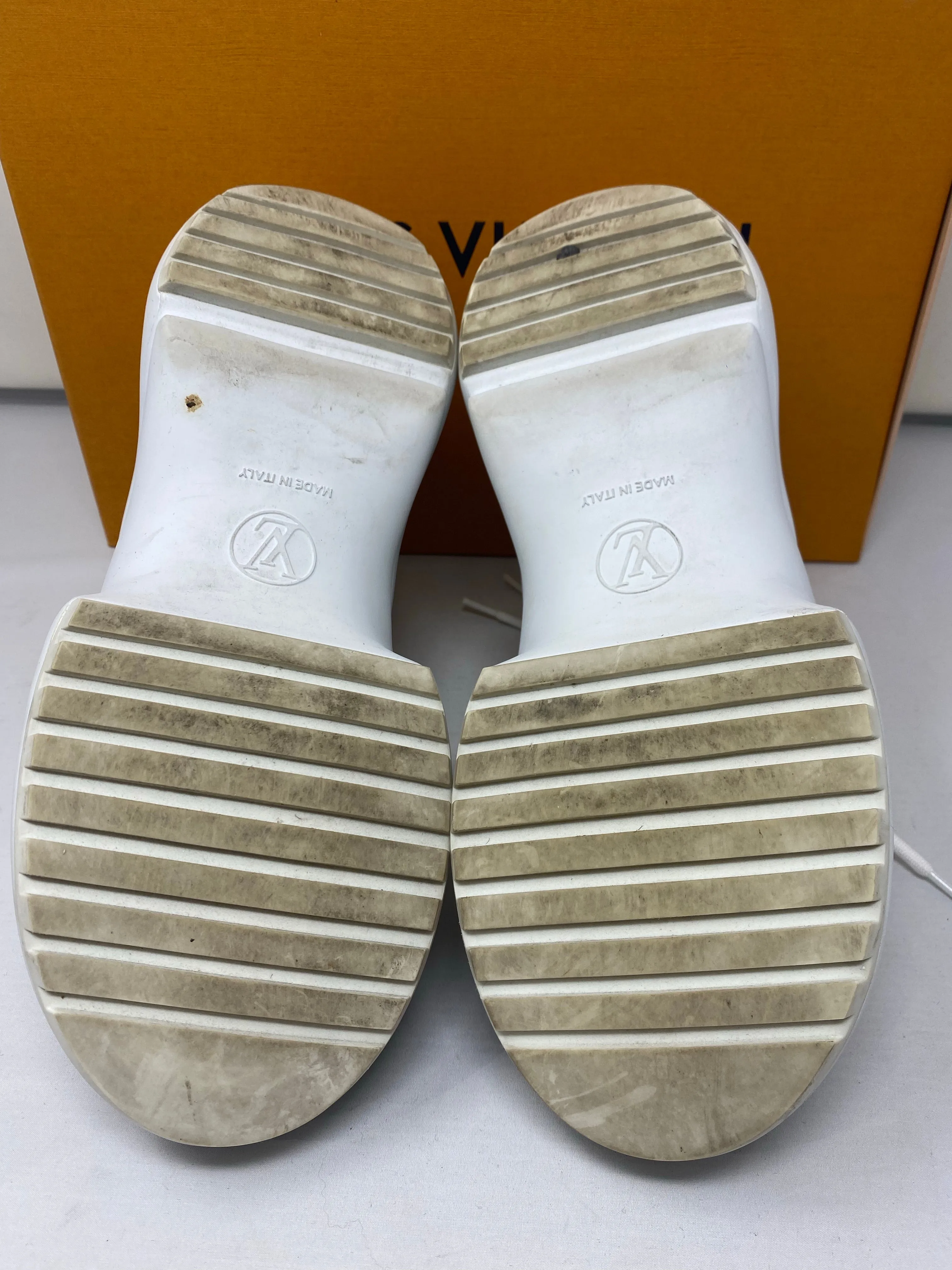 Louis Vuitton Yellow Leather Monogram Canvas And Mesh LV Archlight High Top Sneakers