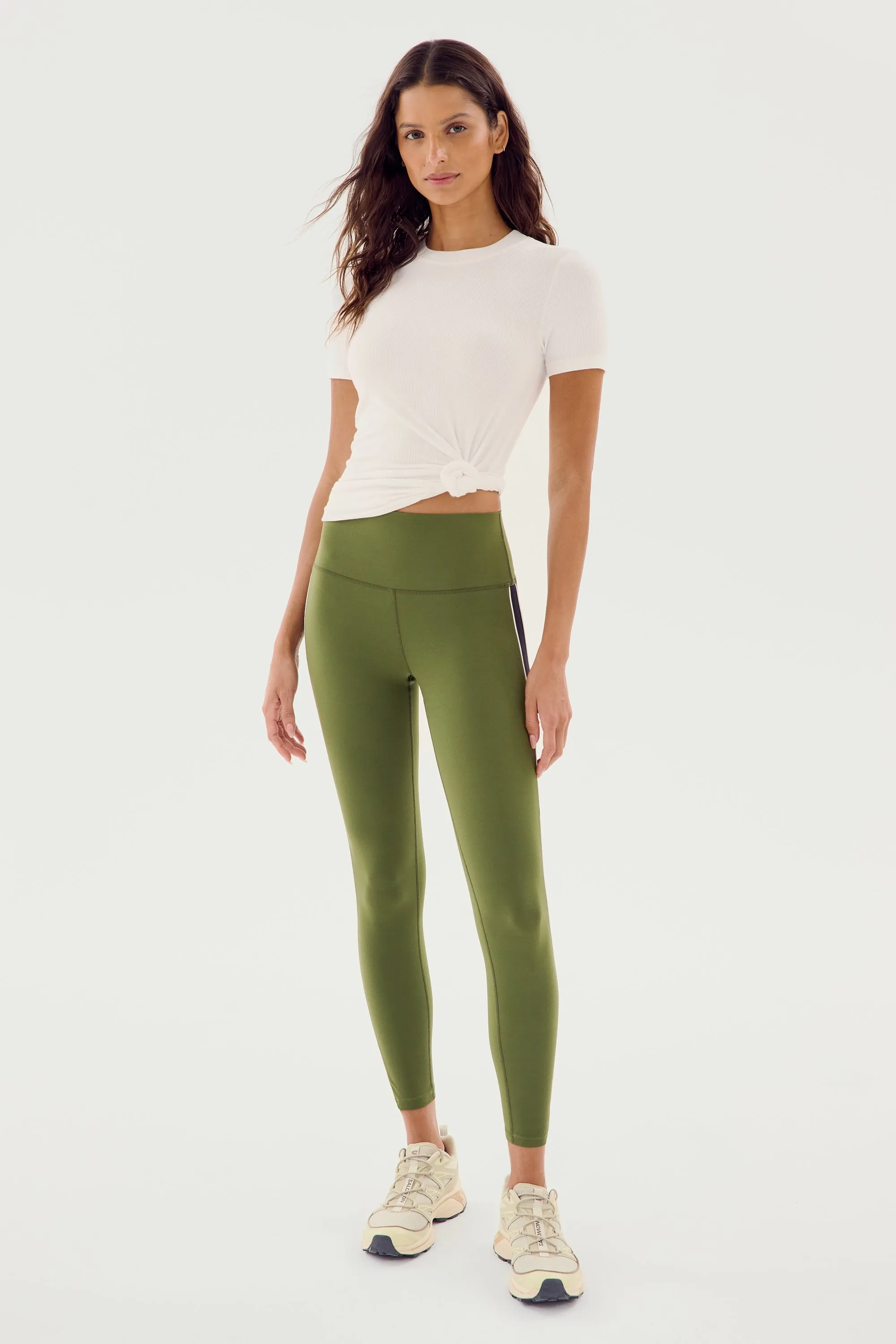 Louise Rib Short Sleeve - White