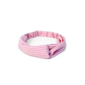 Love Knot  Multi Stripe Headband in Mauve