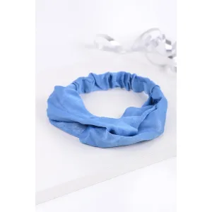 Love Knot Stripped Head Band in Summer Blue