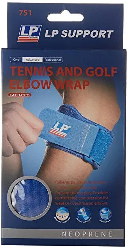 LP Supports Tennis and Golf Elbow Support (Blue, Free Size)