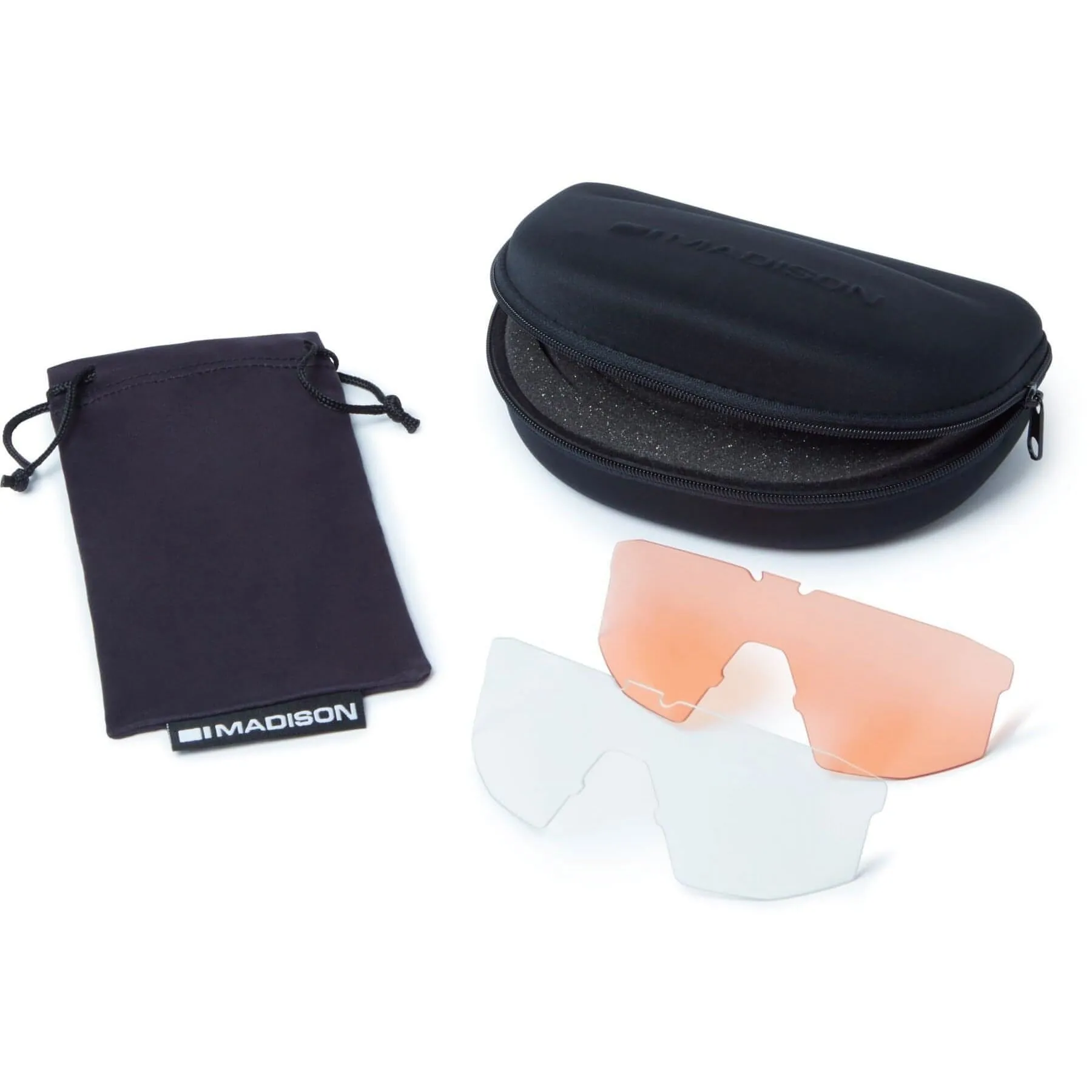 Madison Cipher 3 Lens Pack Cycling Sunglasses - Black