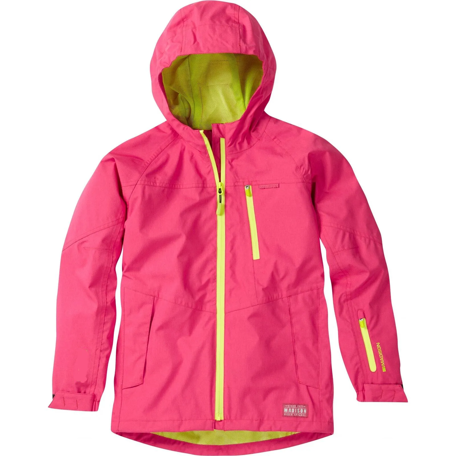 Madison Roam Youth Waterproof Cycling Jacket - Age 13 - 14 - Rose Red