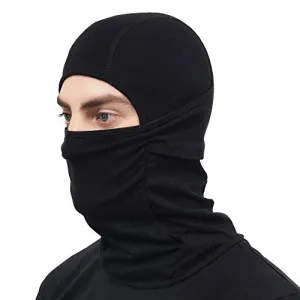 Marc Loire Lightweight Breathable Stretchable Motorcycle Balaclava Full Face Mask for men and women Protects from Wind, Sun, Dust for biking, Cycling, Running and Outdoor Activities (Black, Pack of 1)