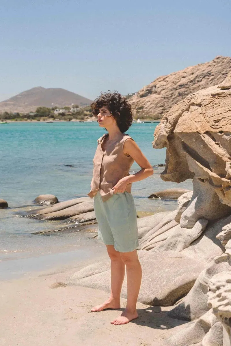 Matilda Long Linen Shorts | Multiple Colours
