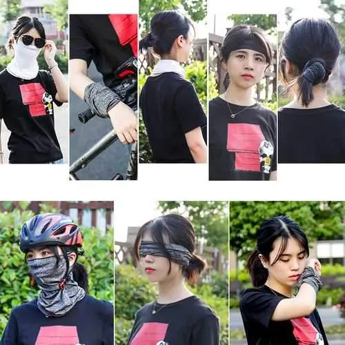 Men Women Spandex Multifunctional Cycling Face Mask Scarf