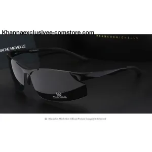 Men's Branded Polarized Sports Driving Night Vision Goggles Fishing UV 400 Rimless Sunglasses