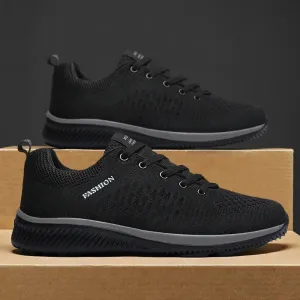 Men’s Breathable Knit Casual Sneakers – Lightweight Athletic Shoes
